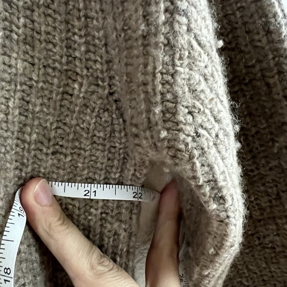 Jenni Kayne Cropped Cashmere Cocoon Cardigan in brown XS Extra Small FLAWED - Picture 6 of 7